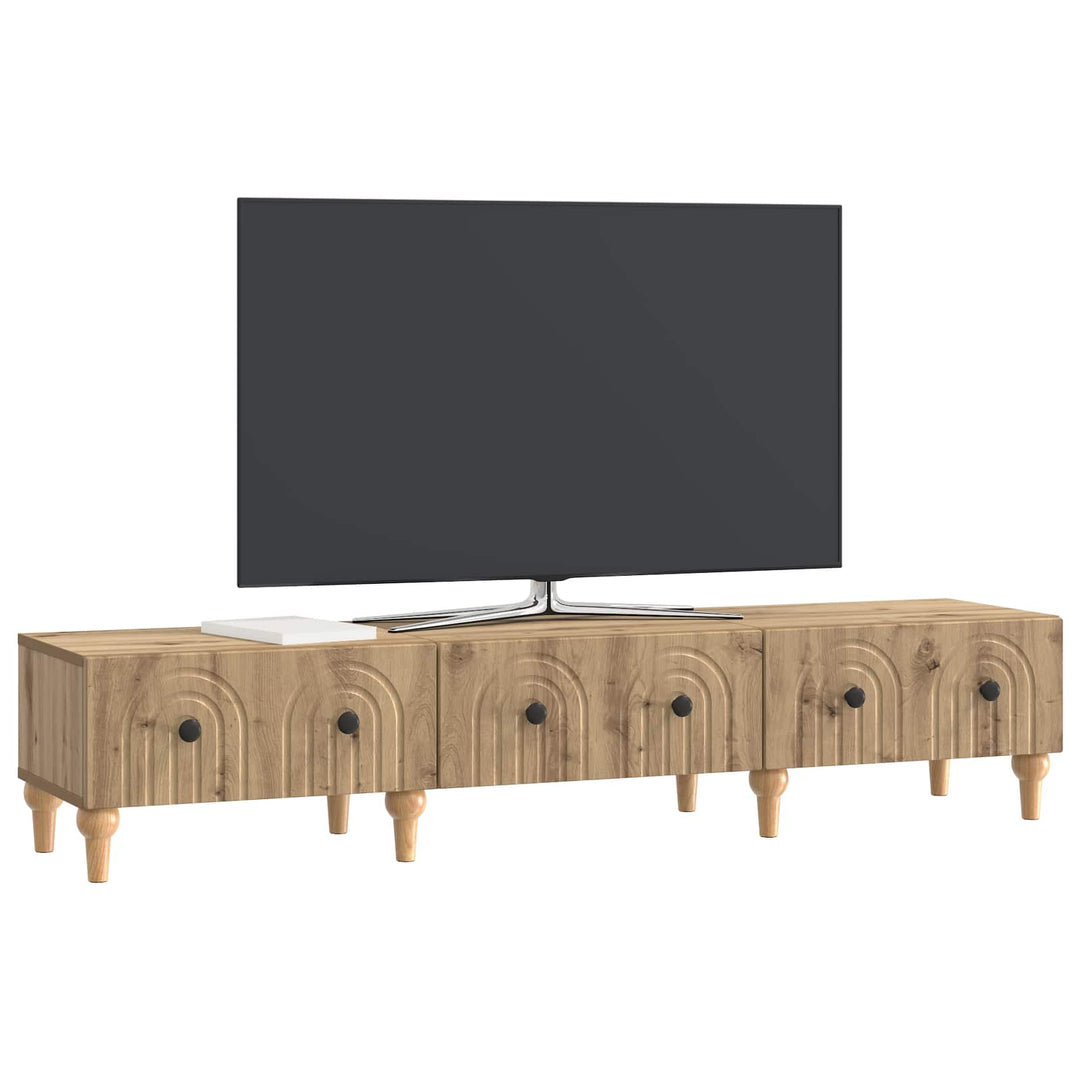 TV-skab 147 x 34,5 x 30 cm Artisan-eg Konstrueret træ