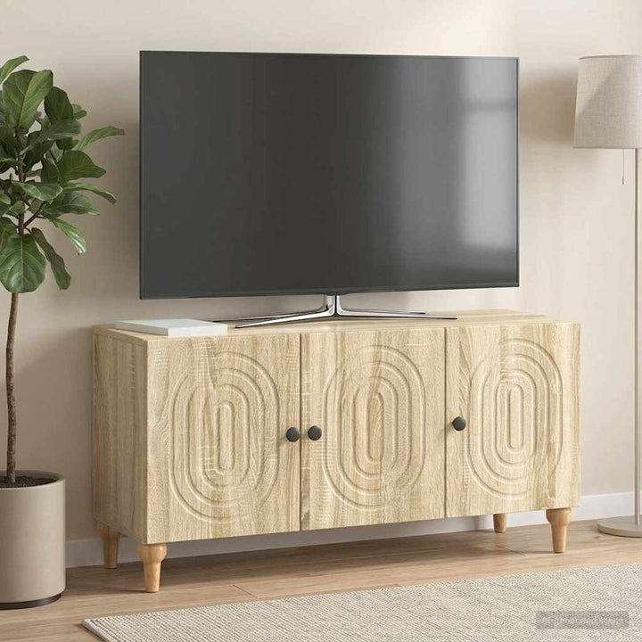 TV-skab Sonoma-eg 99 x 34,5 x 50 cm Konstrueret træ