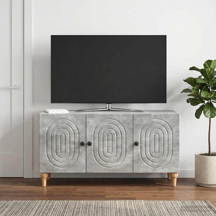 TV-skab 99 x 34,5 x 50 cm Betongrå Konstrueret træ
