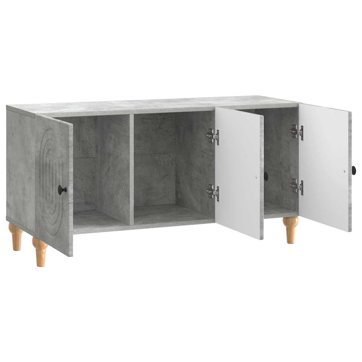 TV-skab 99 x 34,5 x 50 cm Betongrå Konstrueret træ