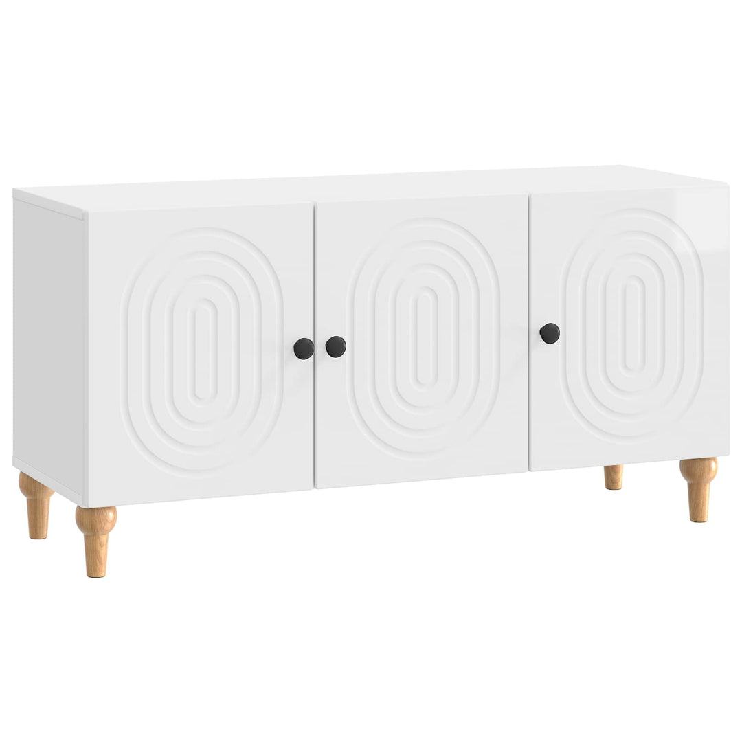 TV-skab 99 x 34,5 x 50 cm Hvid højglans Konstrueret træ