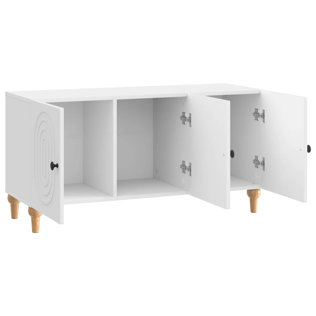 TV-skab 99 x 34,5 x 50 cm Hvid højglans Konstrueret træ