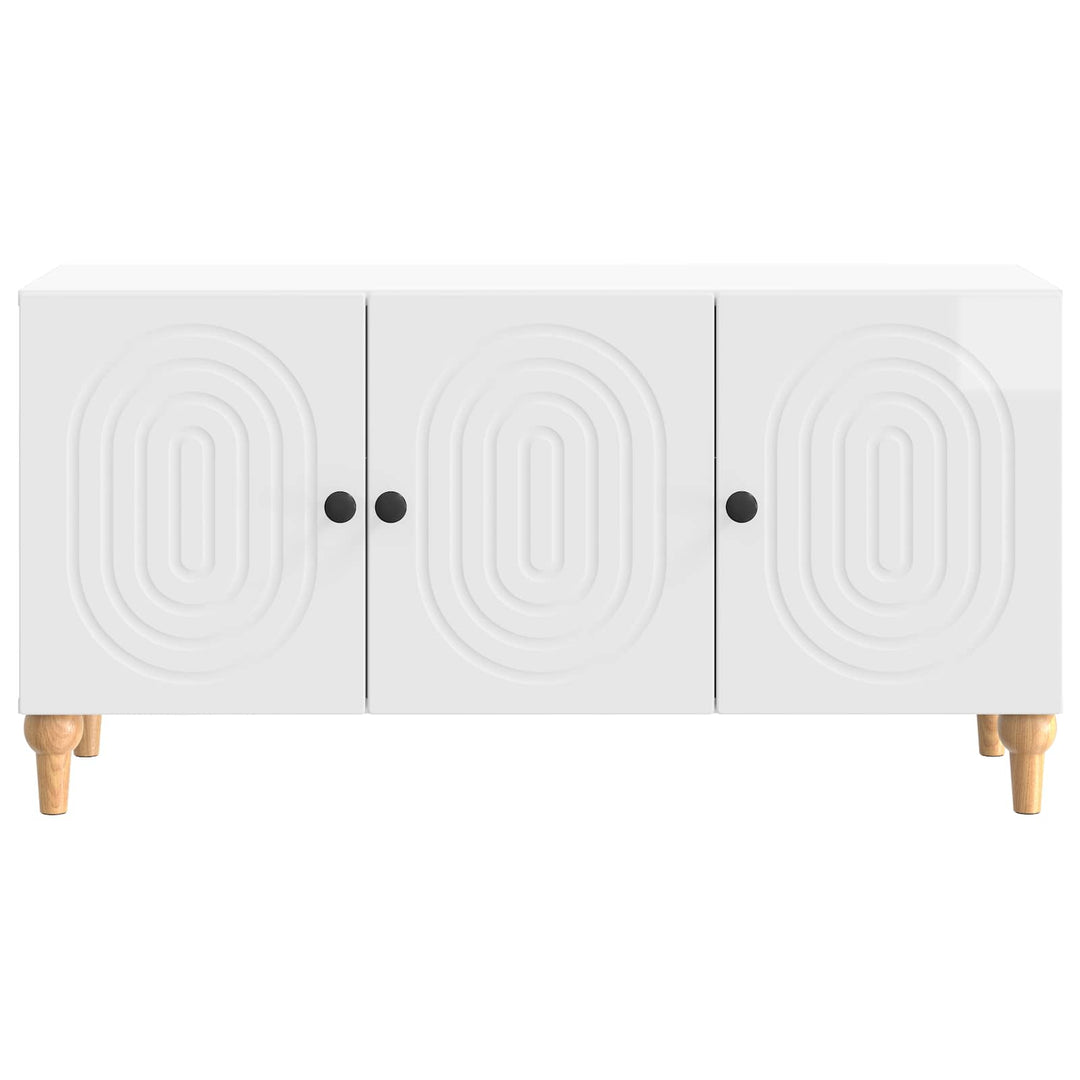 TV-skab 99 x 34,5 x 50 cm Hvid højglans Konstrueret træ