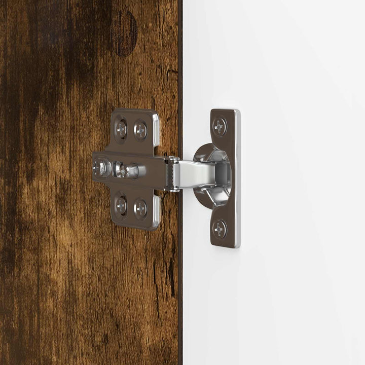 TV-skab 99 x 34,5 x 50 cm Røget eg Konstrueret træ