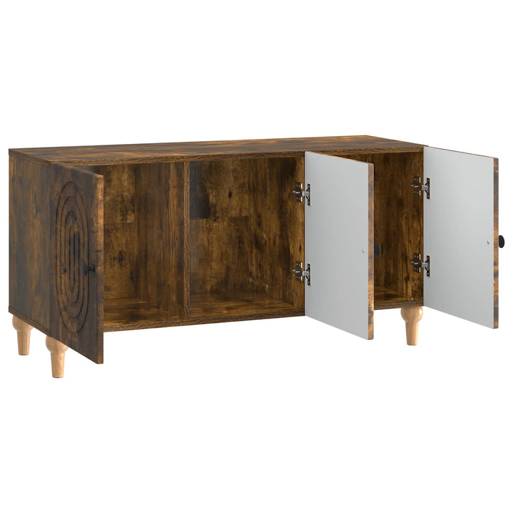 TV-skab 99 x 34,5 x 50 cm Røget eg Konstrueret træ