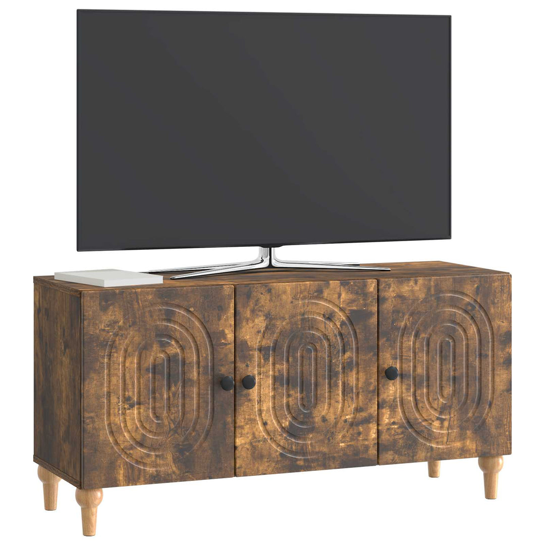 TV-skab 99 x 34,5 x 50 cm Røget eg Konstrueret træ