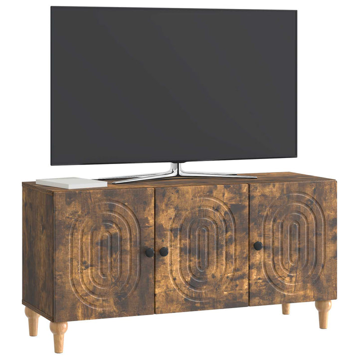 TV-skab 99 x 34,5 x 50 cm Røget eg Konstrueret træ