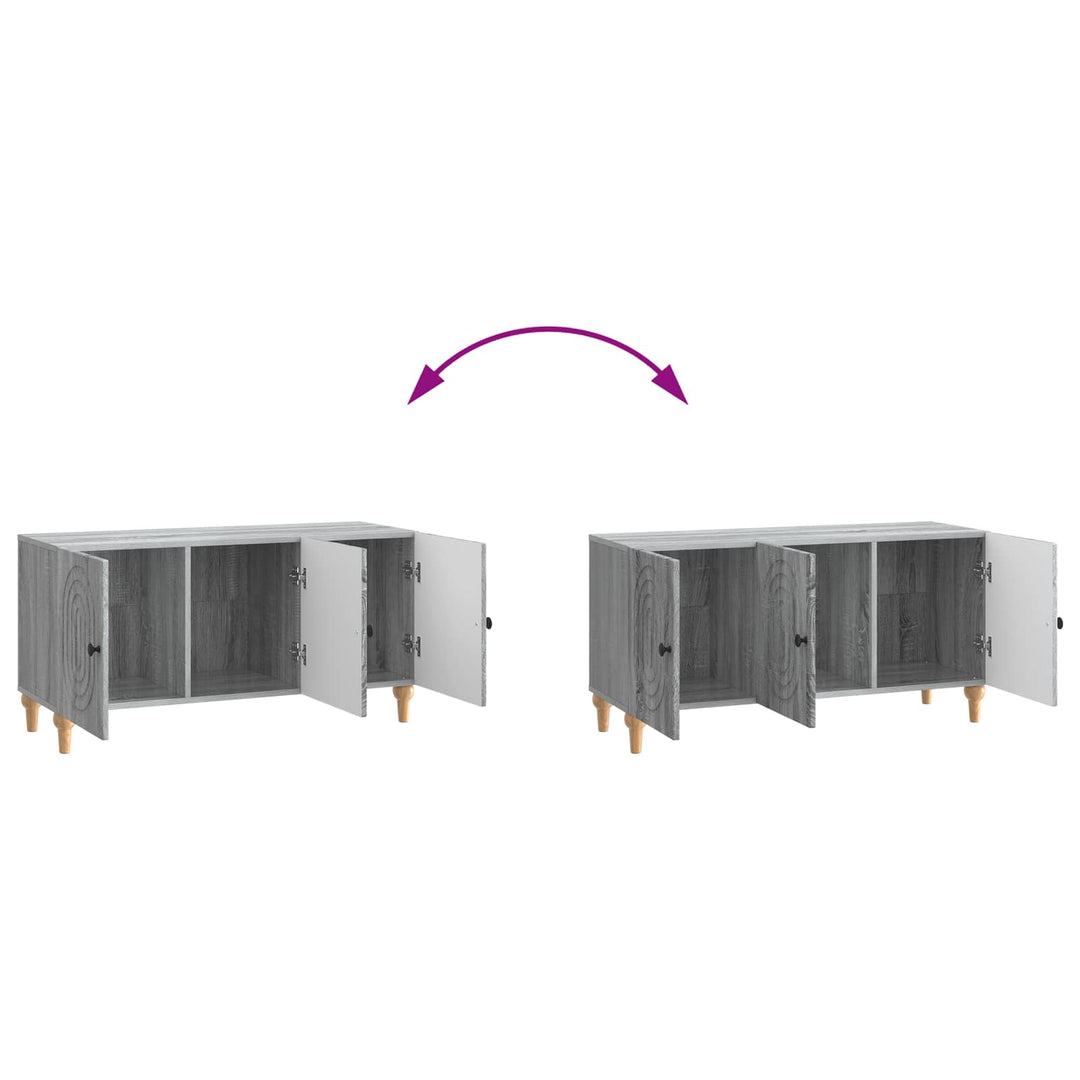 TV-skab 99 x 34,5 x 50 cm Grå sonoma-eg Konstrueret træ