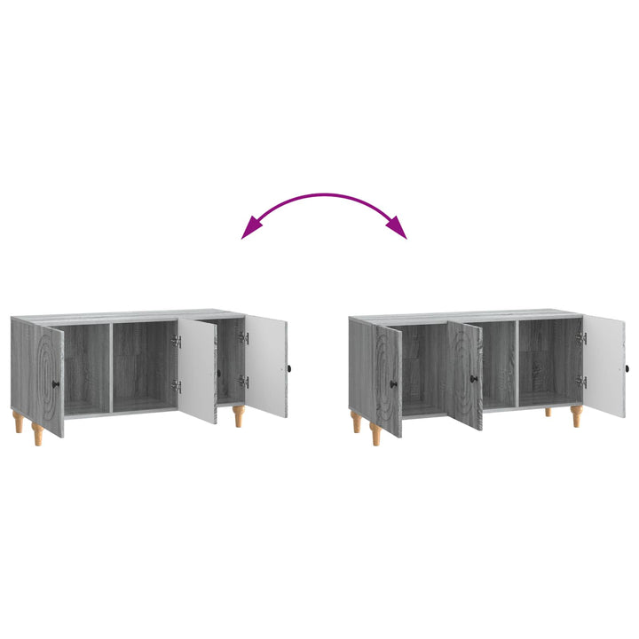 TV-skab 99 x 34,5 x 50 cm Grå sonoma-eg Konstrueret træ
