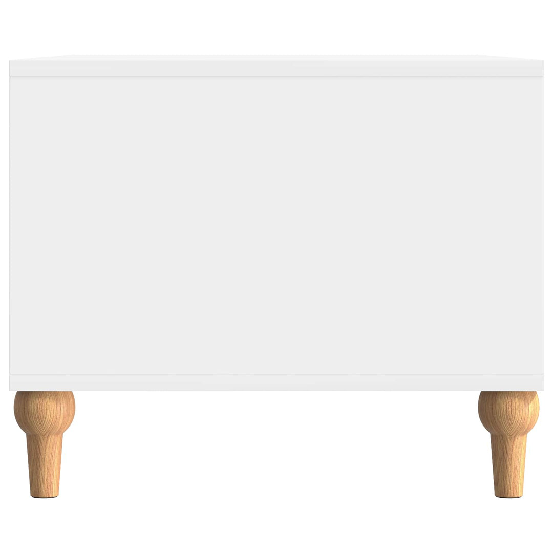 Sofabord Hvid højglans 90 x 50 x 40 cm Konstrueret træ