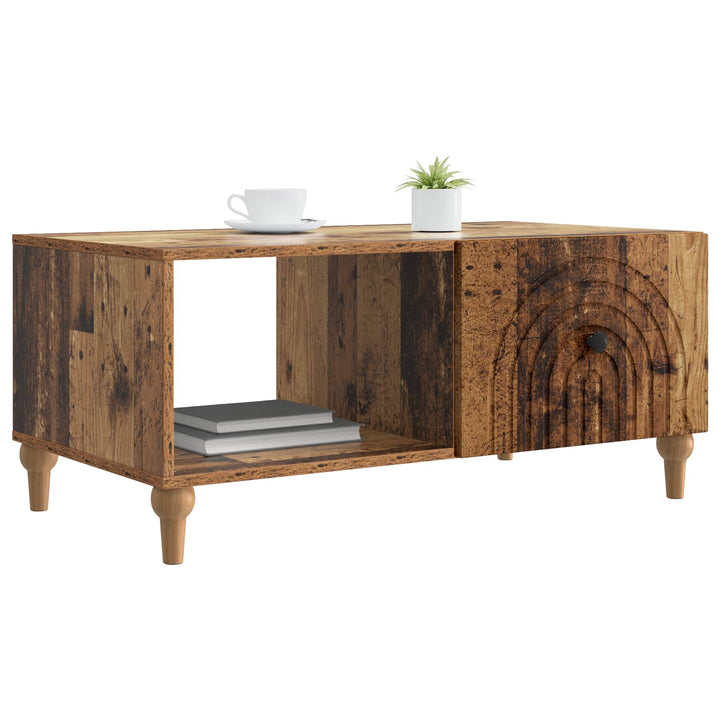 Sofabord Gammelt træ 90 x 50 x 40 cm Konstrueret træ
