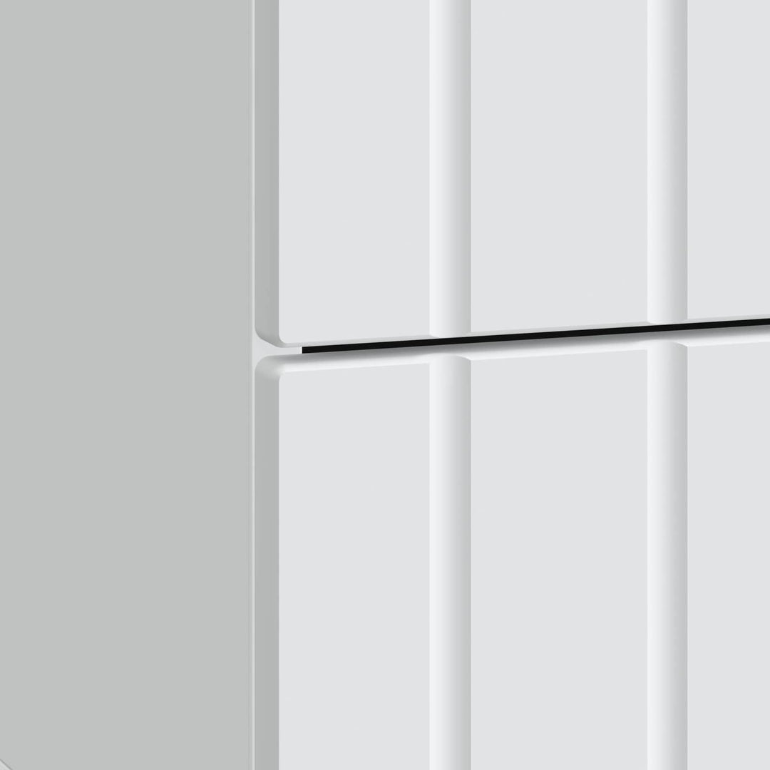 Natskab 2 pcs Hvid 43 x 34,5 x 49,5 cm Konstrueret træ