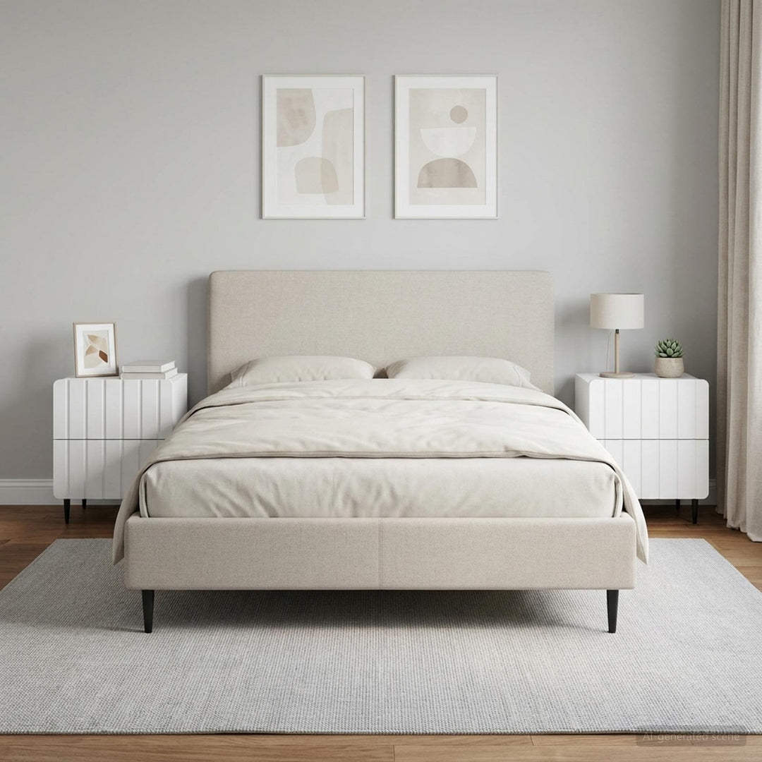 Natskab 2 pcs Hvid 43 x 34,5 x 49,5 cm Konstrueret træ