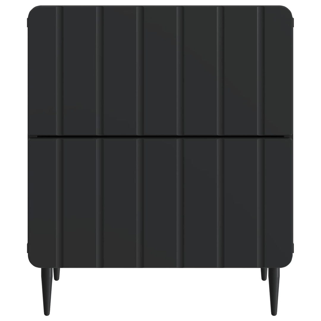 Natskab 2 pcs Sort 43 x 34,5 x 49,5 cm Konstrueret træ
