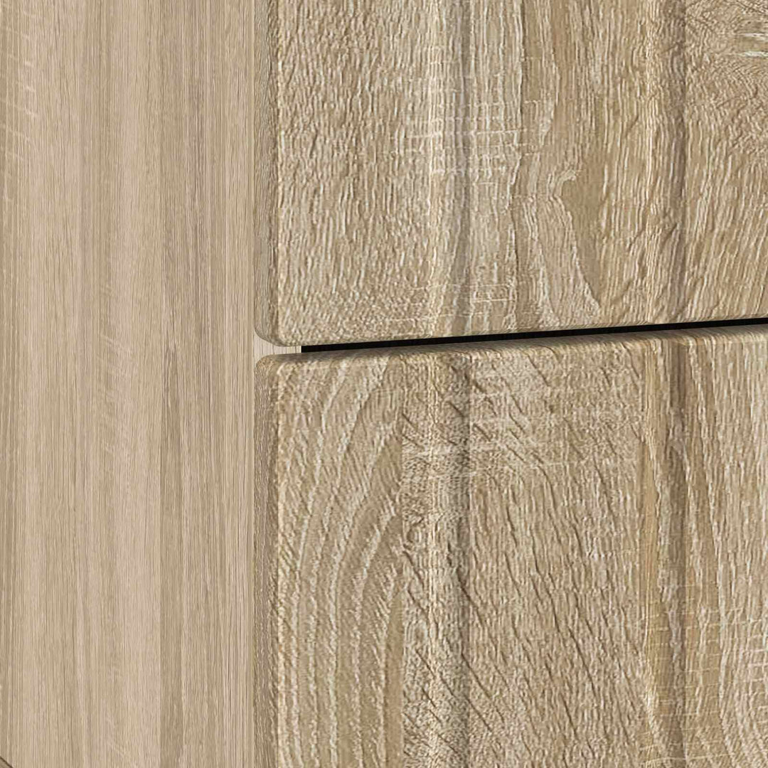 Natskab 2 pcs Sonoma-eg 43 x 34,5 x 49,5 cm Konstrueret træ