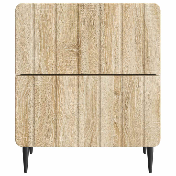Natskab 2 pcs Sonoma-eg 43 x 34,5 x 49,5 cm Konstrueret træ