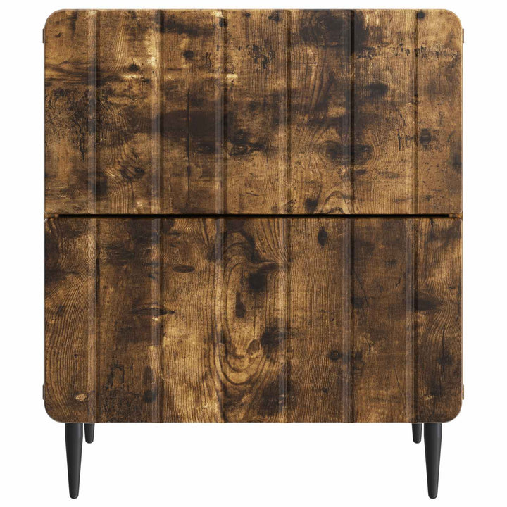 Natskab med skuffe Røget eg 43 x 34,5 x 49,5 cm Konstrueret træ