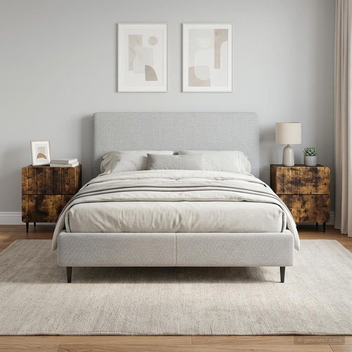 Natskab 2 pcs Røget eg 43 x 34,5 x 49,5 cm Konstrueret træ
