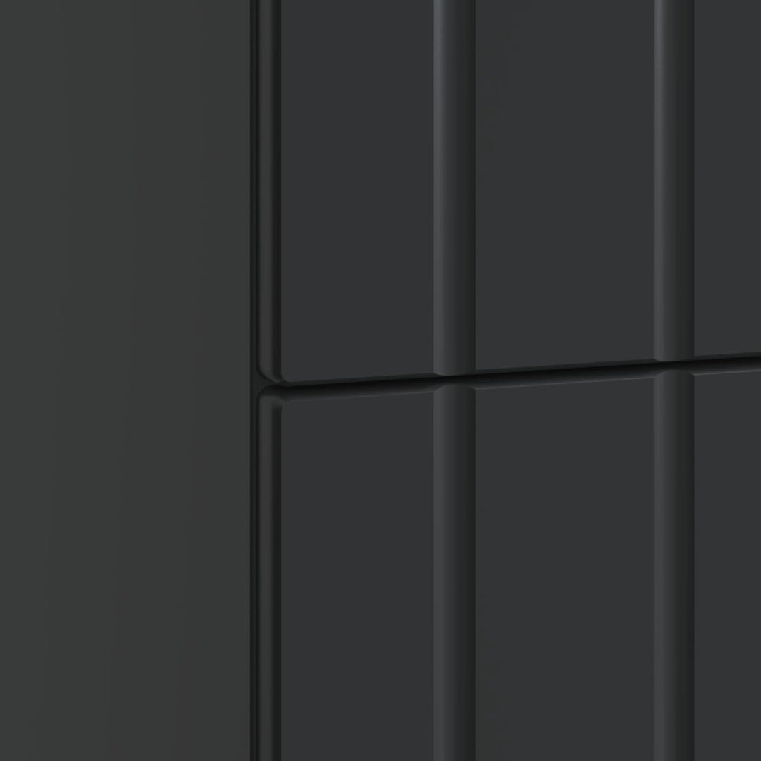 Natskab med skuffe Sort 62 x 34,5 x 49,5 cm Konstrueret træ