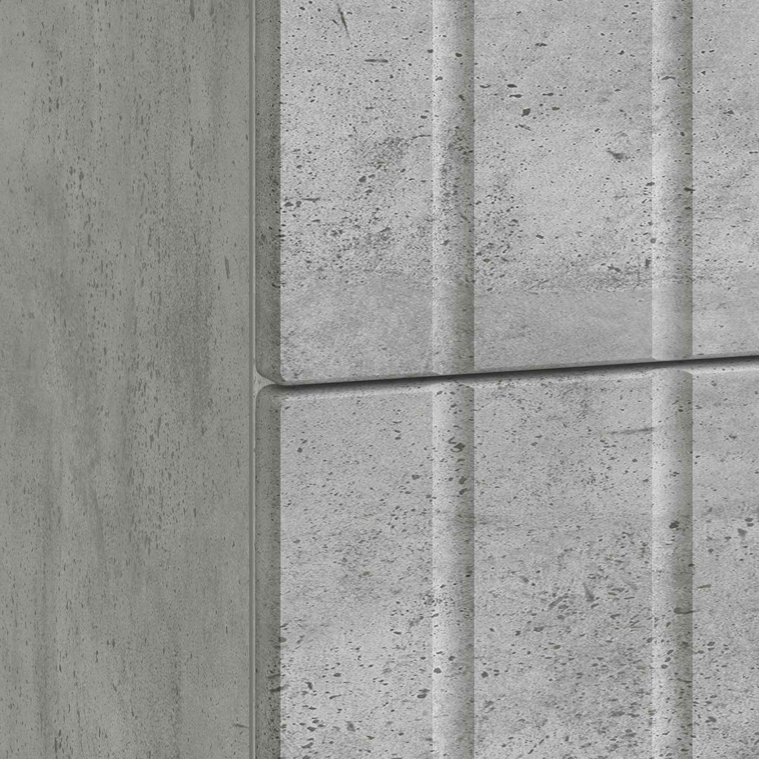 Natskab med skuffe Betongrå 62 x 34,5 x 49,5 cm Konstrueret træ