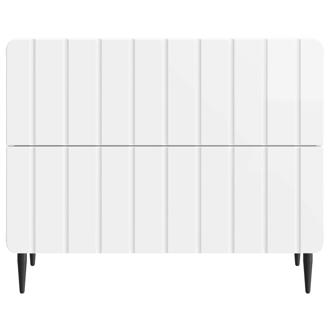Natskab Hvid højglans 62 x 34,5 x 49,5 cm Konstrueret træ