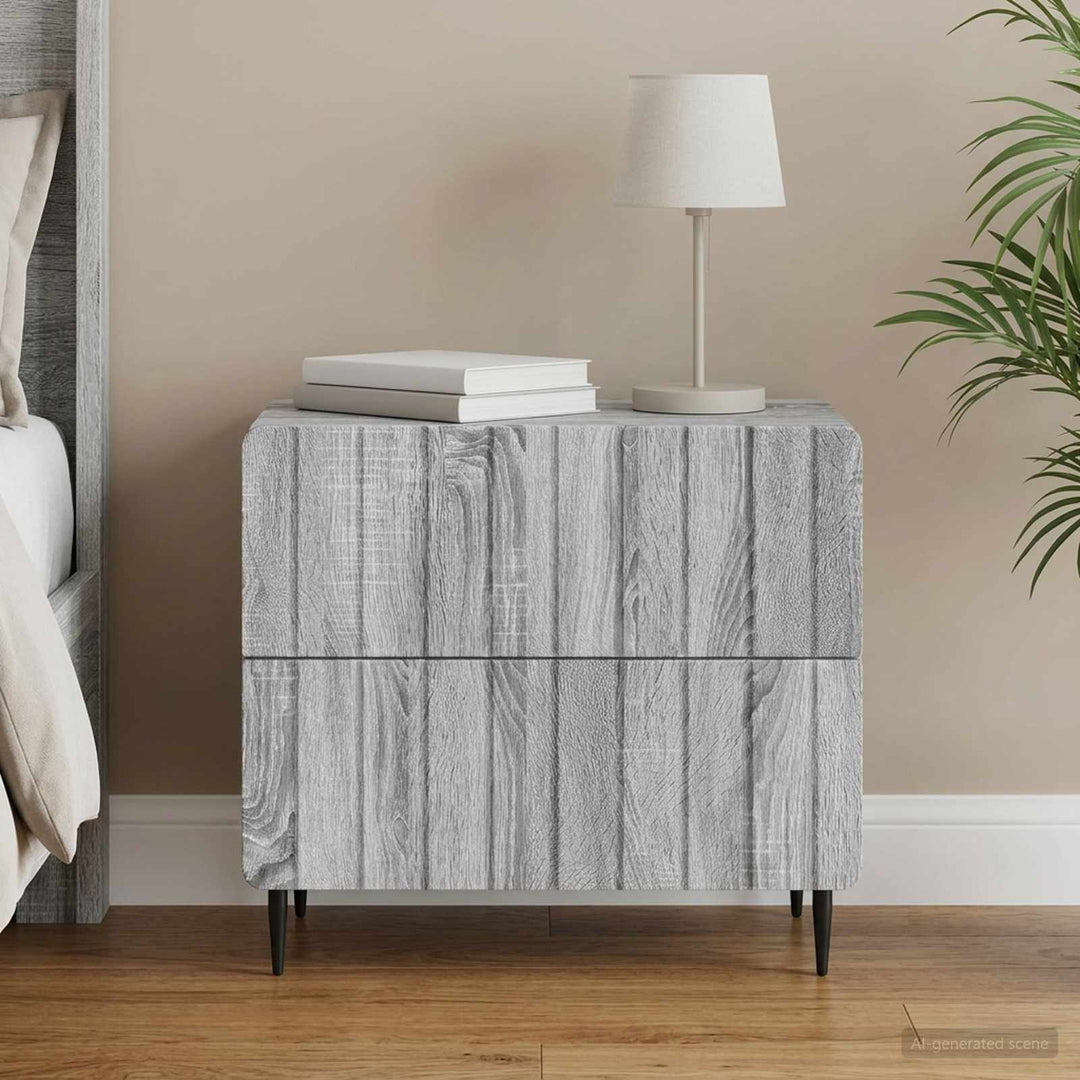 Natskab Grå sonoma-eg 62 x 34,5 x 49,5 cm Konstrueret træ