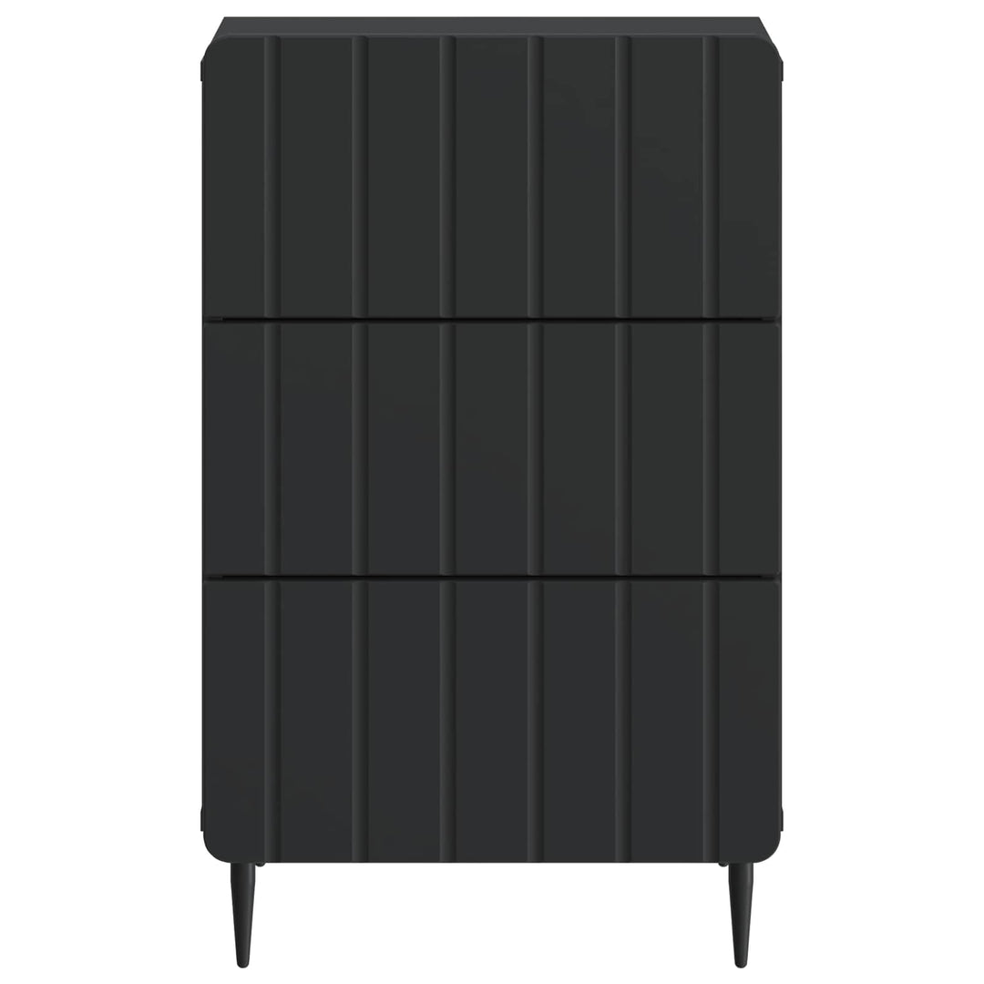 Natskab med skuffe Sort 43x 41 x 68 cm Konstrueret træ
