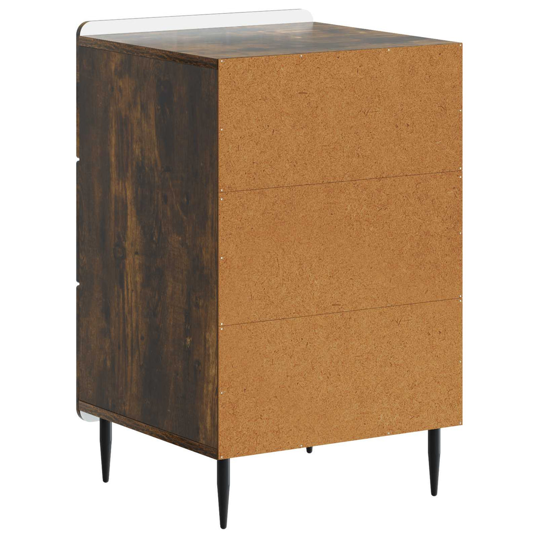 Natskab med skuffe Røget eg 43x 41 x 68 cm Konstrueret træ