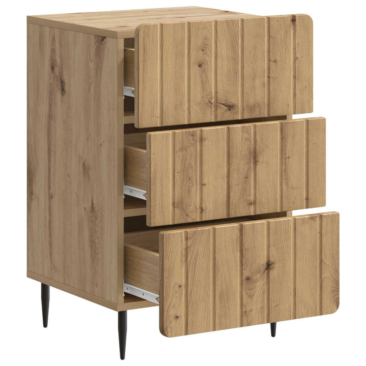 Natskab med skuffe Artisan-eg 43x 41 x 68 cm Konstrueret træ