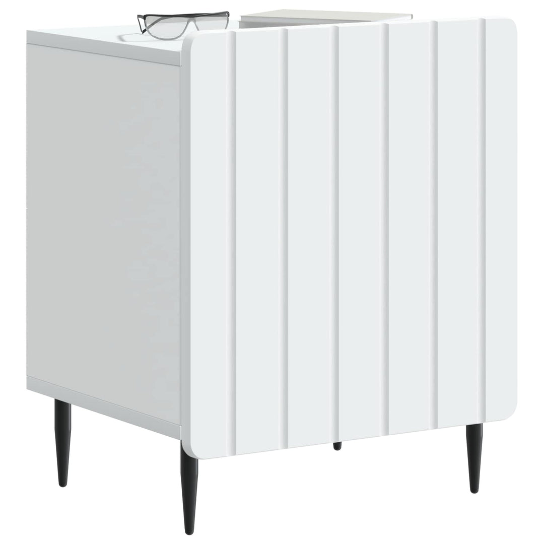 Natskab 2 pcs Hvid 43 x 34,5 x 52 cm Konstrueret træ