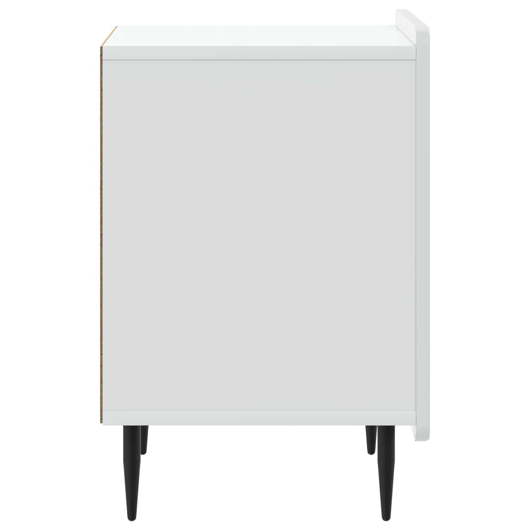 Natskab 2 pcs Hvid 43 x 34,5 x 52 cm Konstrueret træ