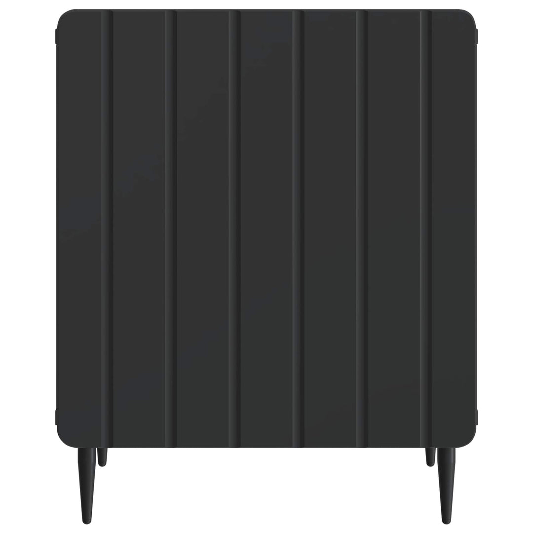 Natskab 2 pcs Sort 43 x 34,5 x 52 cm Konstrueret træ