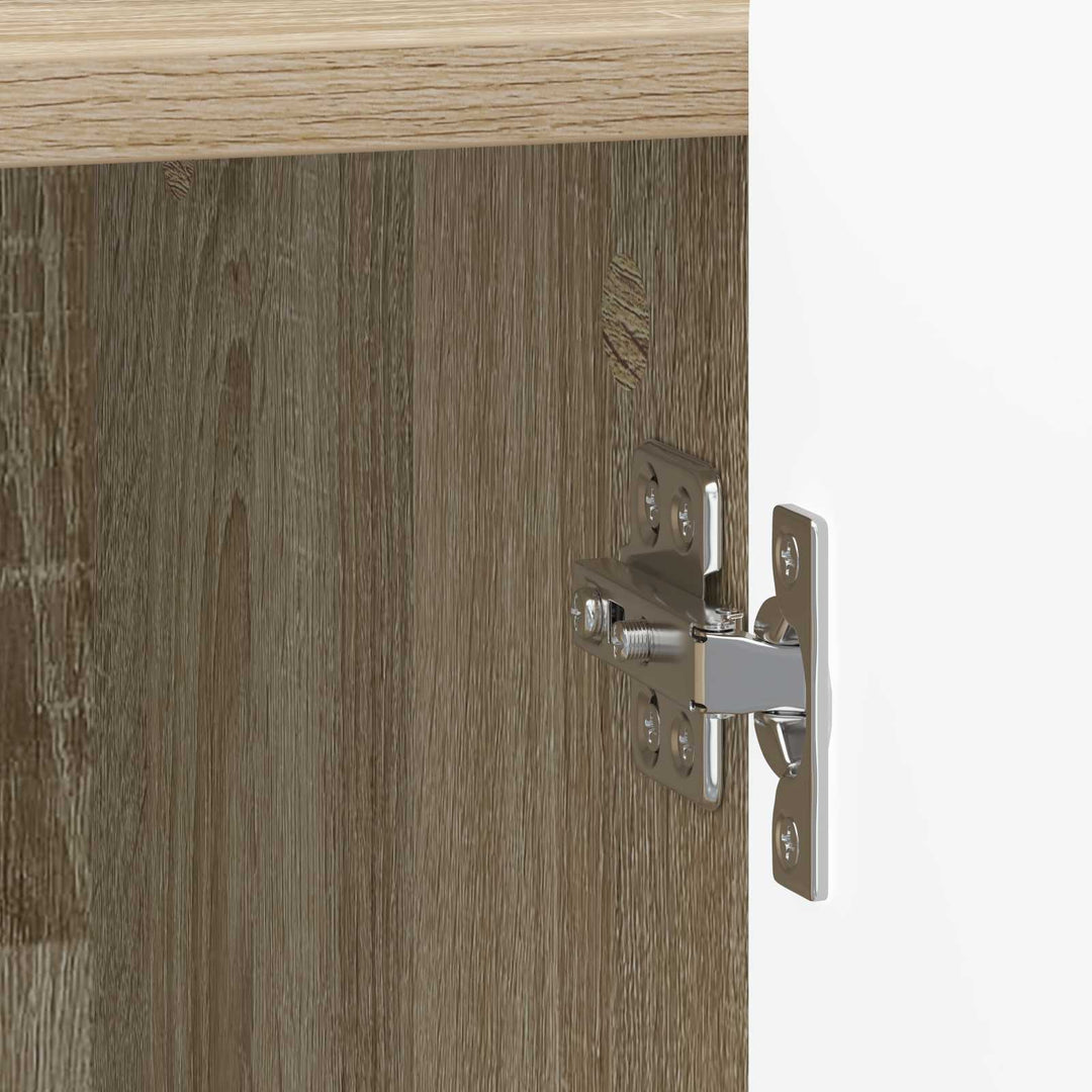 Natskab 2 pcs Sonoma-eg 43 x 34,5 x 52 cm Konstrueret træ