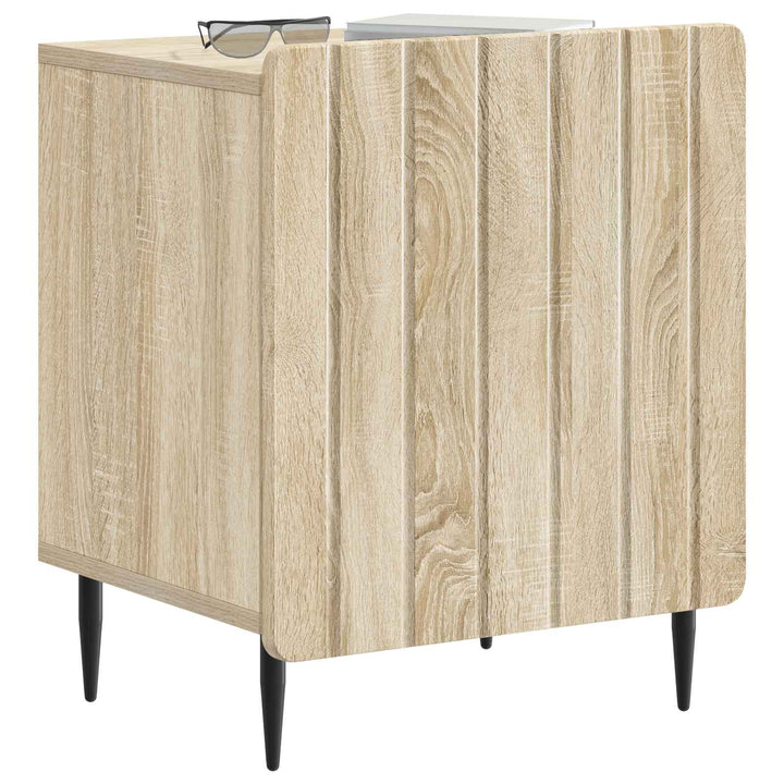 Natskab 2 pcs Sonoma-eg 43 x 34,5 x 52 cm Konstrueret træ