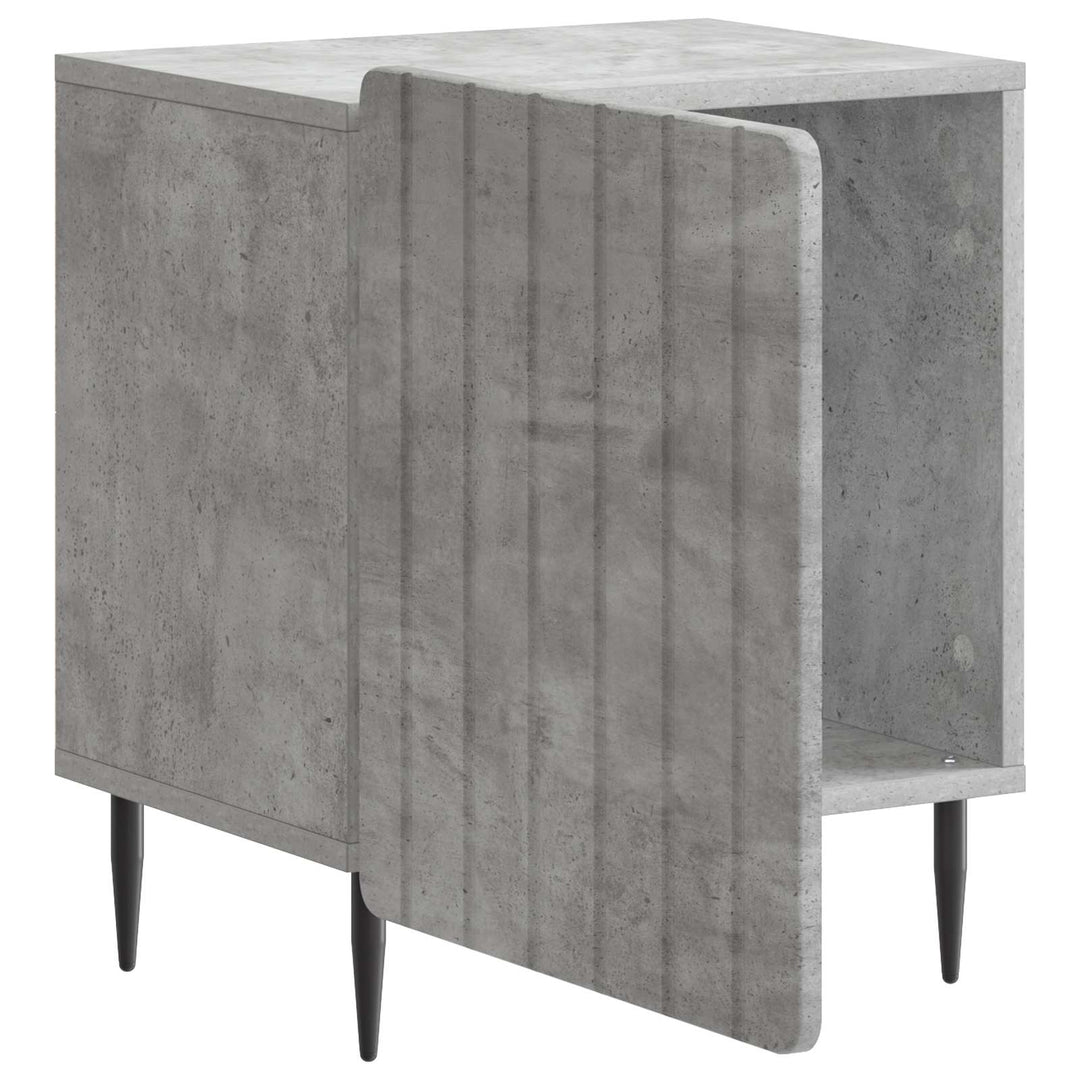 Natskab 2 pcs Betongrå 43 x 34,5 x 52 cm Konstrueret træ