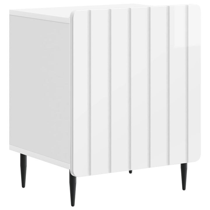 Natskab Hvid højglans 43 x 34,5 x 52 cm Konstrueret træ