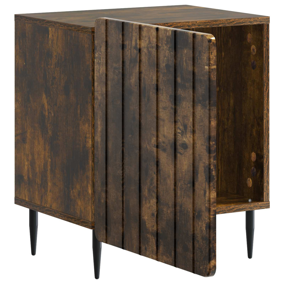 Natskab 2 pcs Røget eg 43 x 34,5 x 52 cm Konstrueret træ