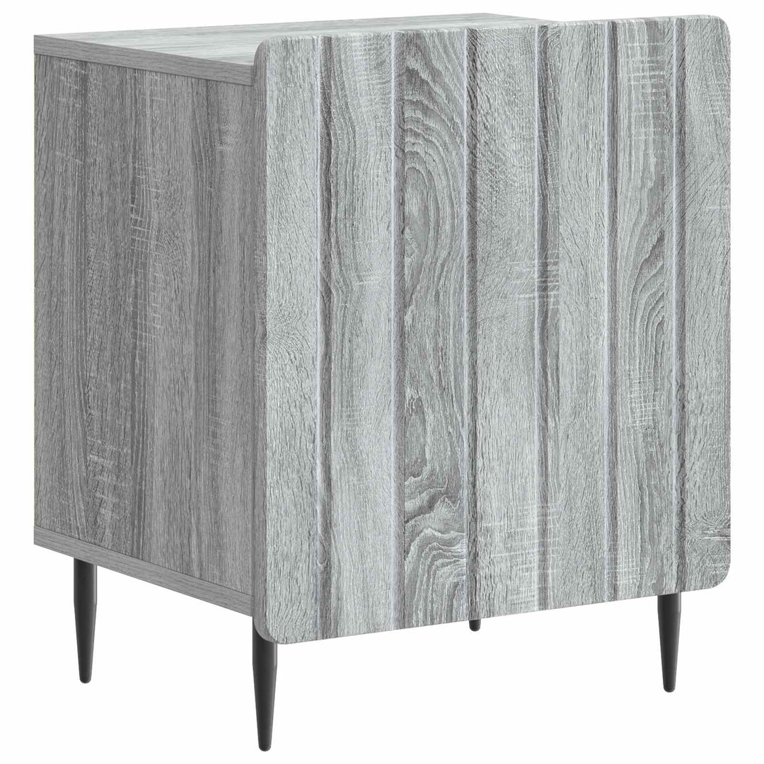 Natskab 2 pcs Grå sonoma-eg 43 x 34,5 x 52 cm Konstrueret træ