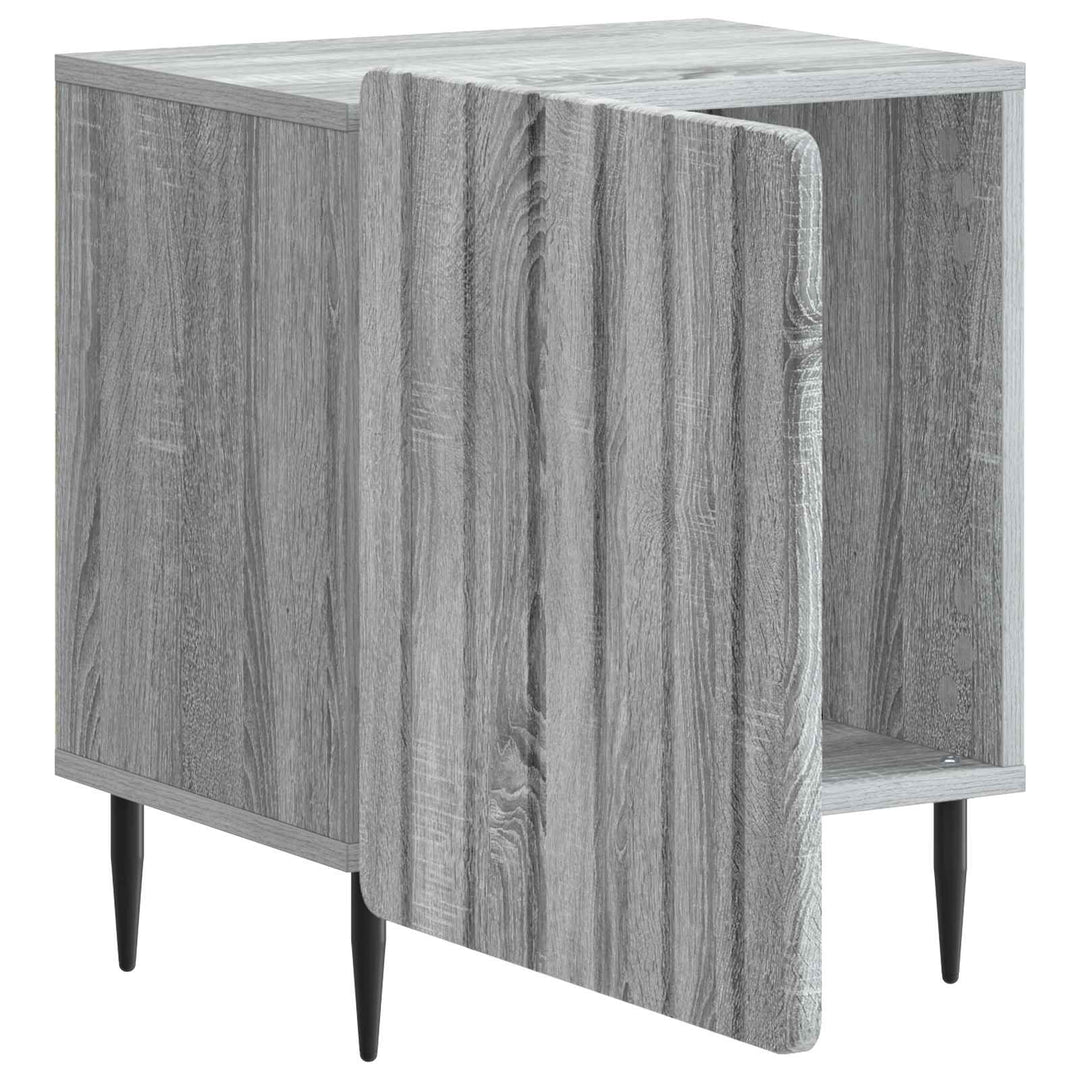 Natskab 2 pcs Grå sonoma-eg 43 x 34,5 x 52 cm Konstrueret træ
