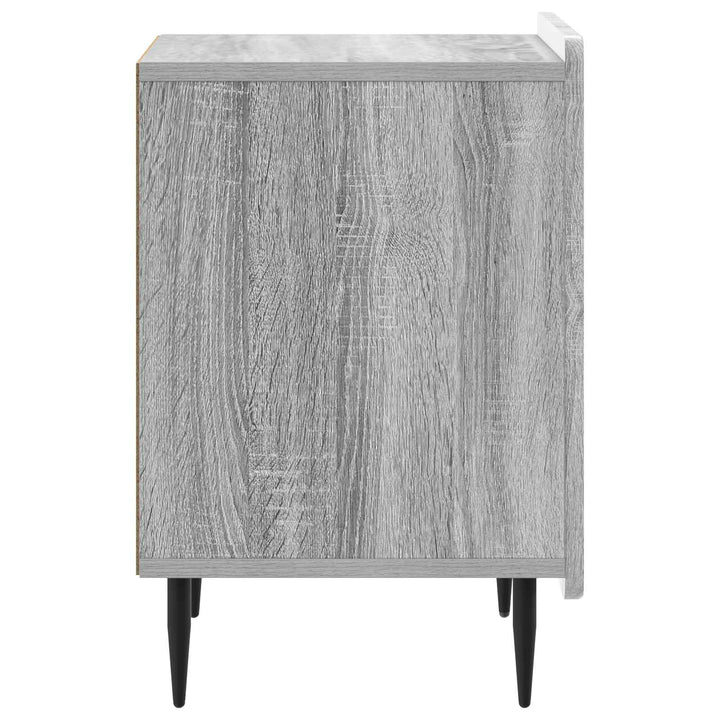 Natskab 2 pcs Grå sonoma-eg 43 x 34,5 x 52 cm Konstrueret træ