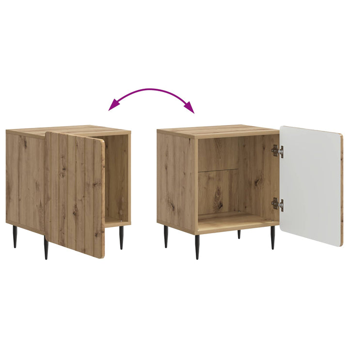 Natskab 2 pcs Artisan-eg 43 x 34,5 x 52 cm Konstrueret træ