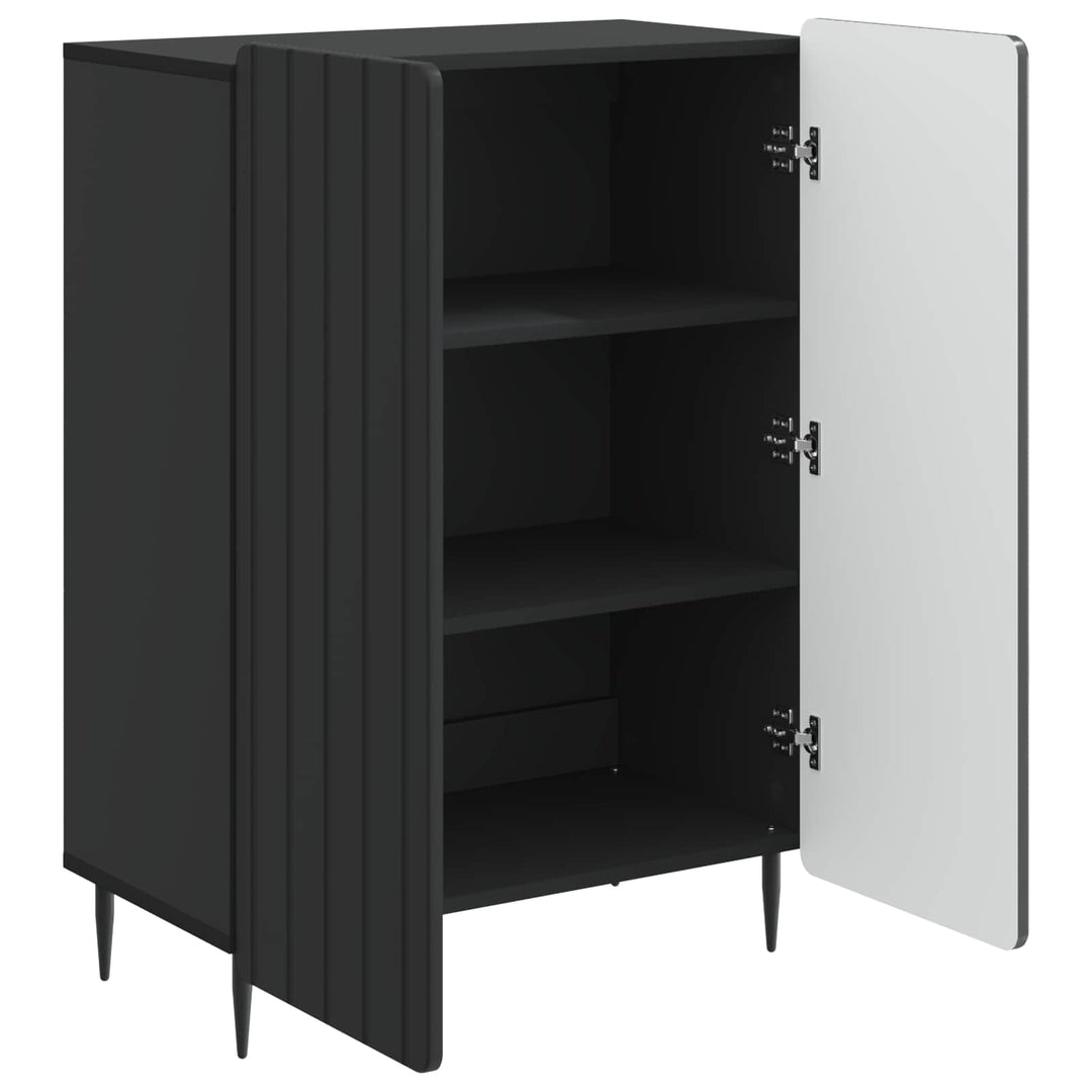 Sideboard Sort 66 x 34,5 x 92 cm Konstrueret træ