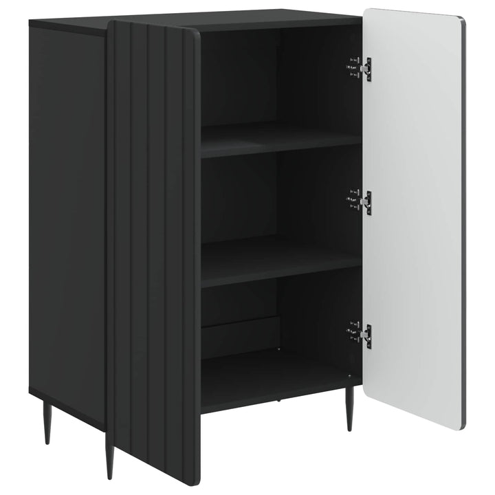 Sideboard Sort 66 x 34,5 x 92 cm Konstrueret træ