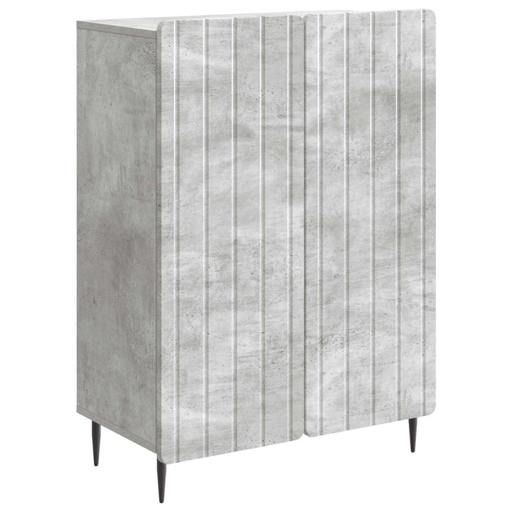 Sideboard Betongrå 66 x 34,5 x 92 cm Konstrueret træ