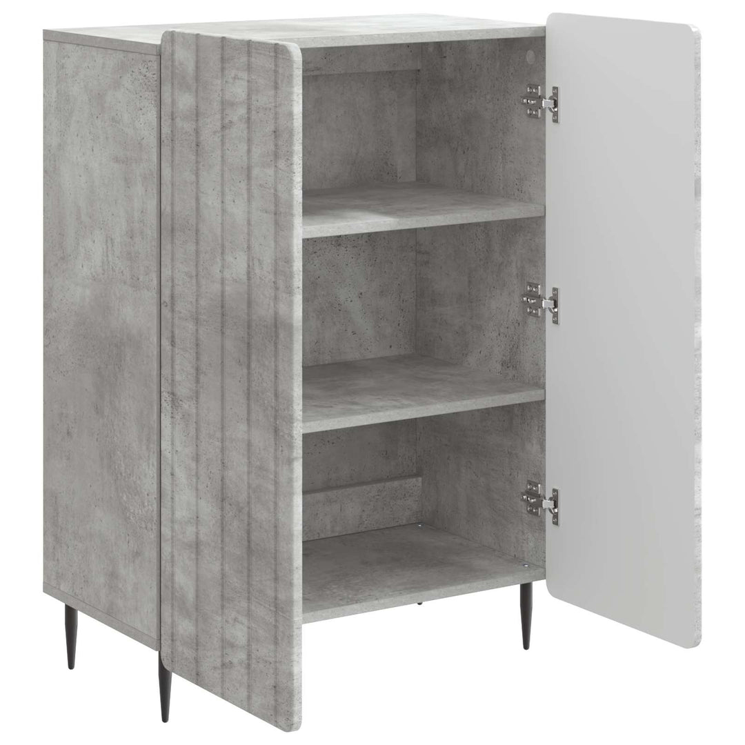 Sideboard Betongrå 66 x 34,5 x 92 cm Konstrueret træ