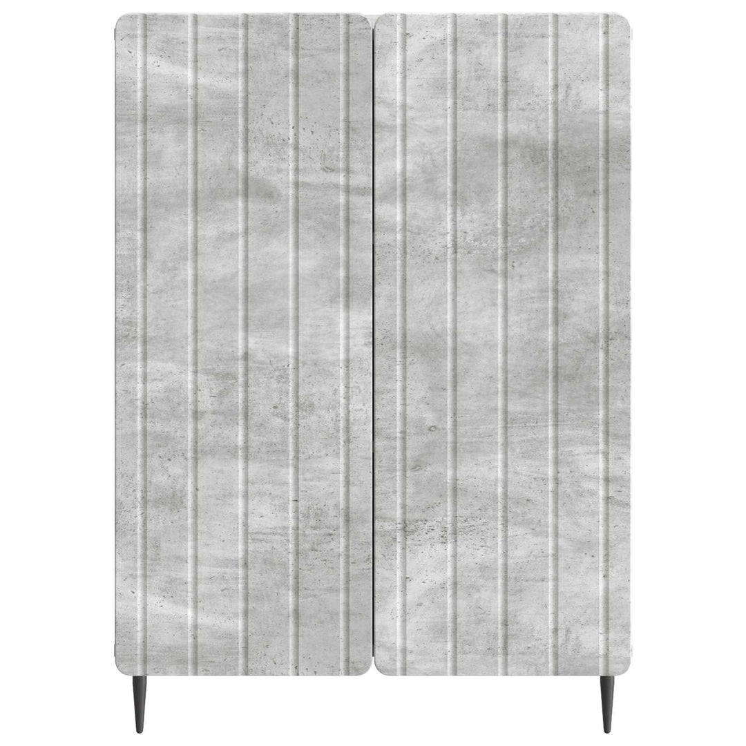 Sideboard Betongrå 66 x 34,5 x 92 cm Konstrueret træ