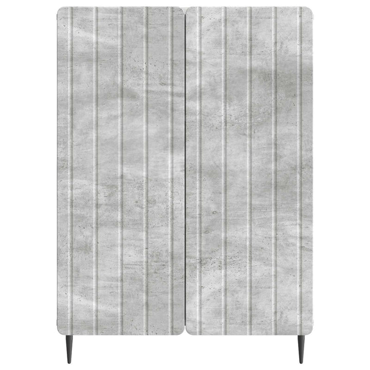 Sideboard Betongrå 66 x 34,5 x 92 cm Konstrueret træ