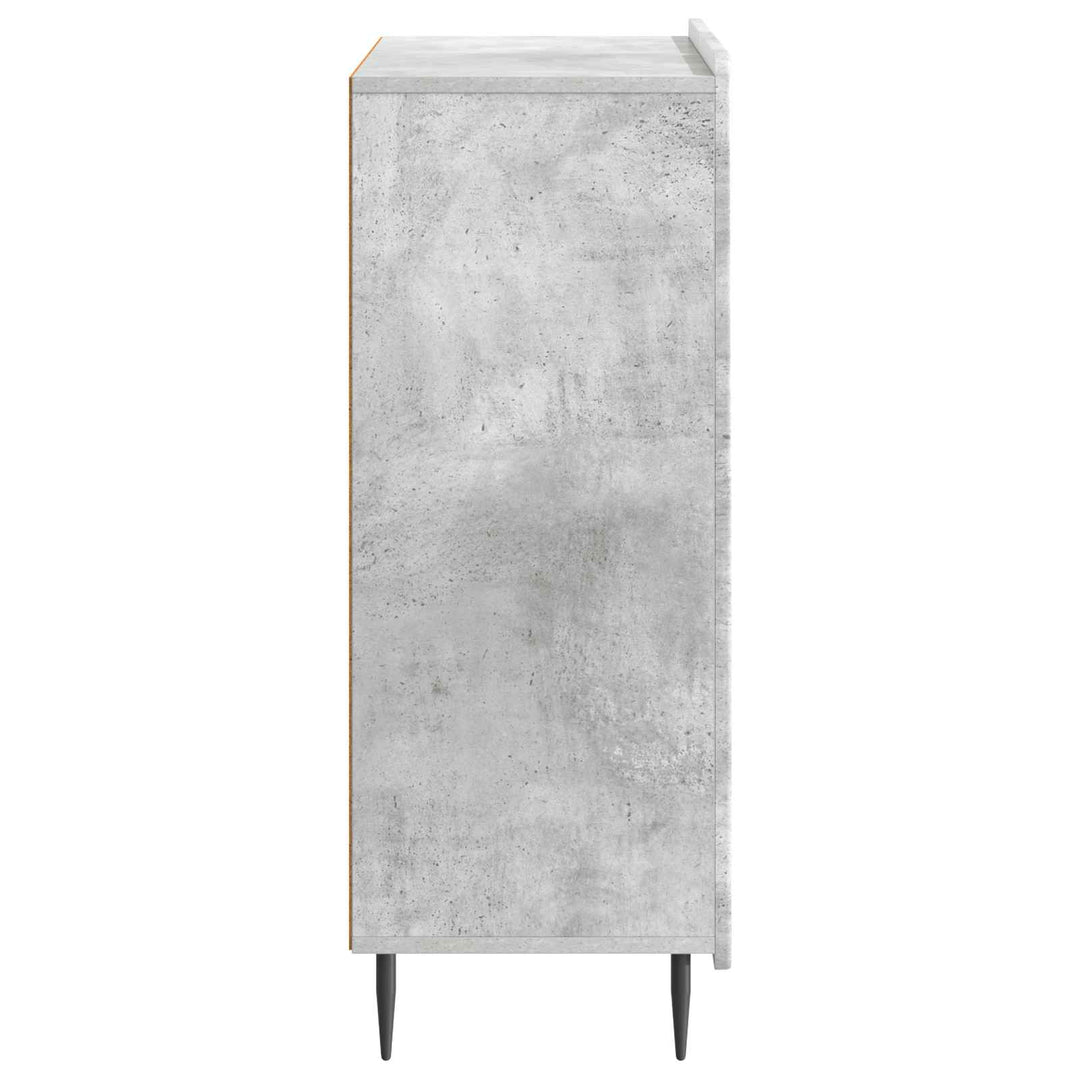 Sideboard Betongrå 66 x 34,5 x 92 cm Konstrueret træ