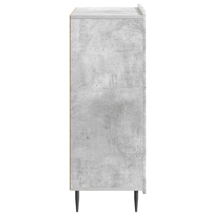 Sideboard Betongrå 66 x 34,5 x 92 cm Konstrueret træ