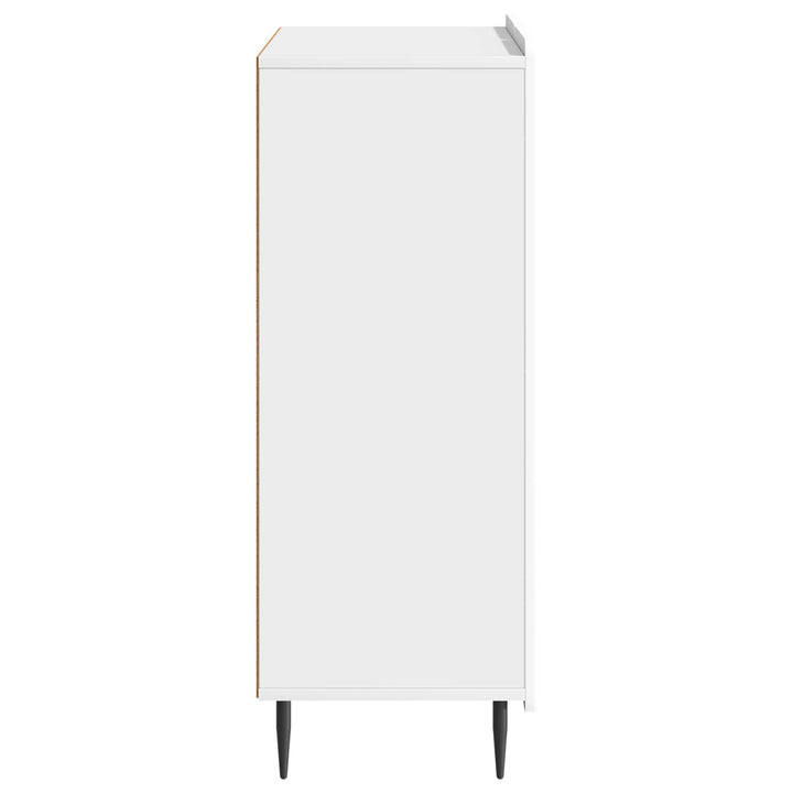 Sideboard Hvid højglans 66 x 34,5 x 92 cm Konstrueret træ